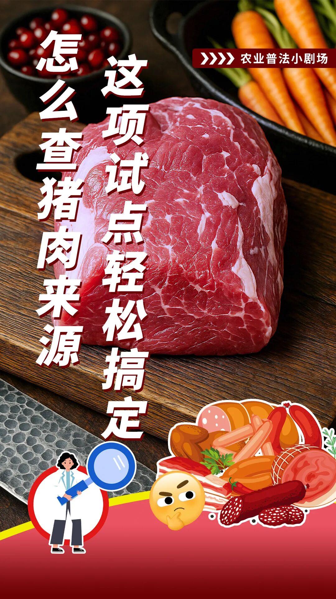 怎么查猪肉来源？这项试点轻松搞定