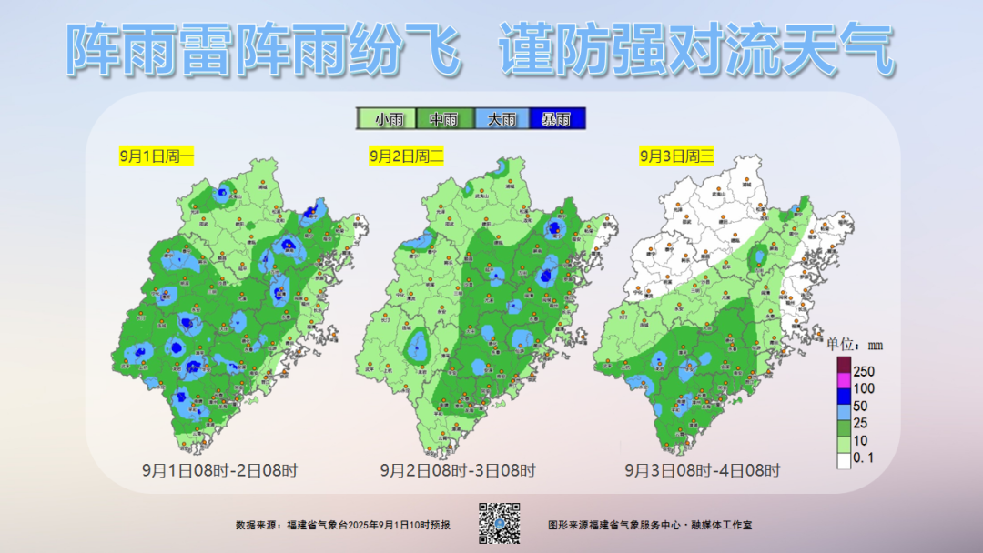 福建局部有大雨到暴雨，谨防强对流天气