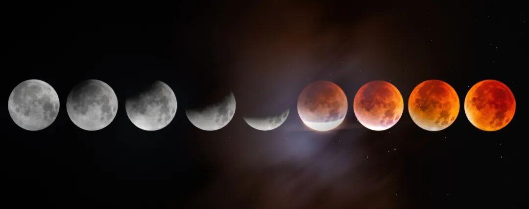 震撼！月亮“变脸”全过程帮你拍到了！