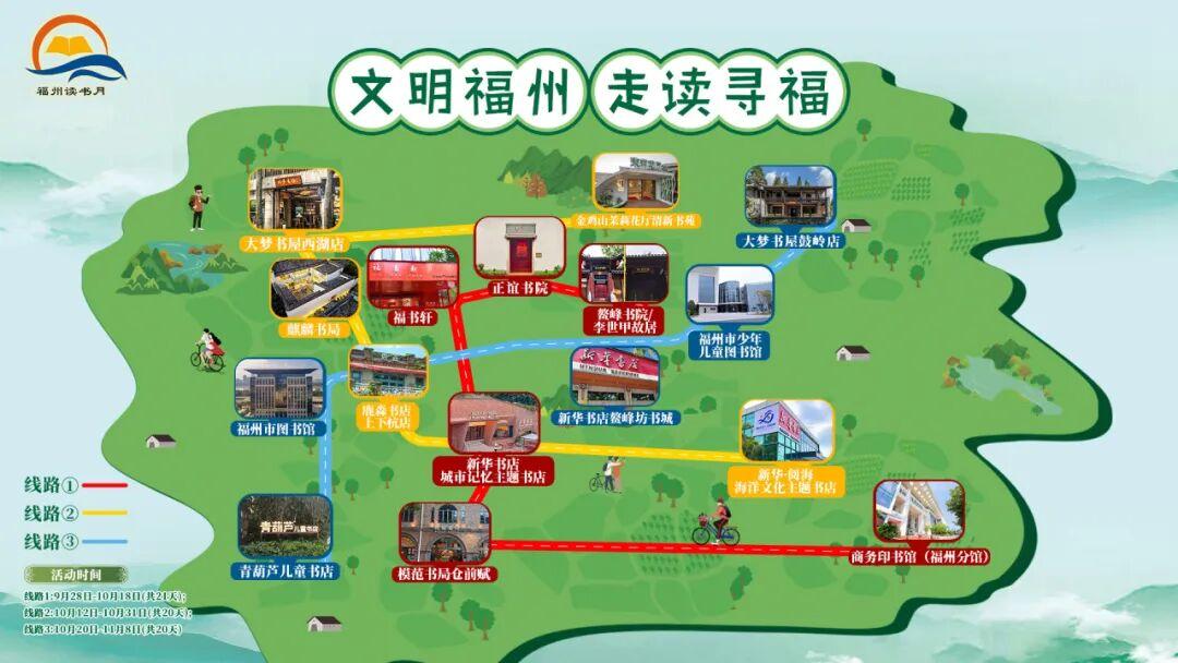 打卡有礼！福州“走读寻福”打卡地图来了！