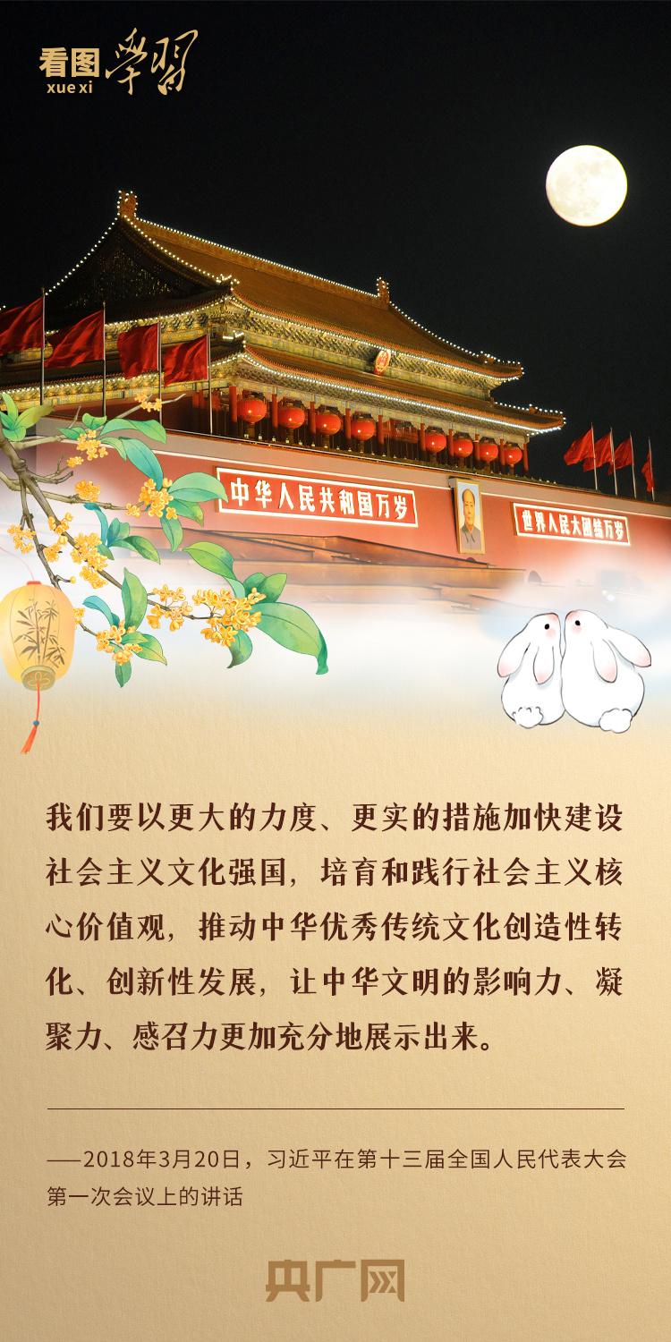 看图学习·文脉华章丨月满中秋，感悟中国精神、中国价值、中国力量