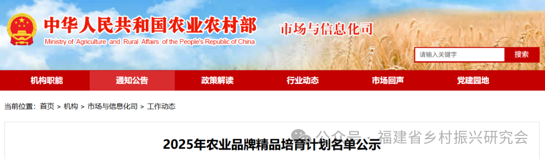 福州茉莉花茶入选！2025年农业品牌精品培育计划名单公示