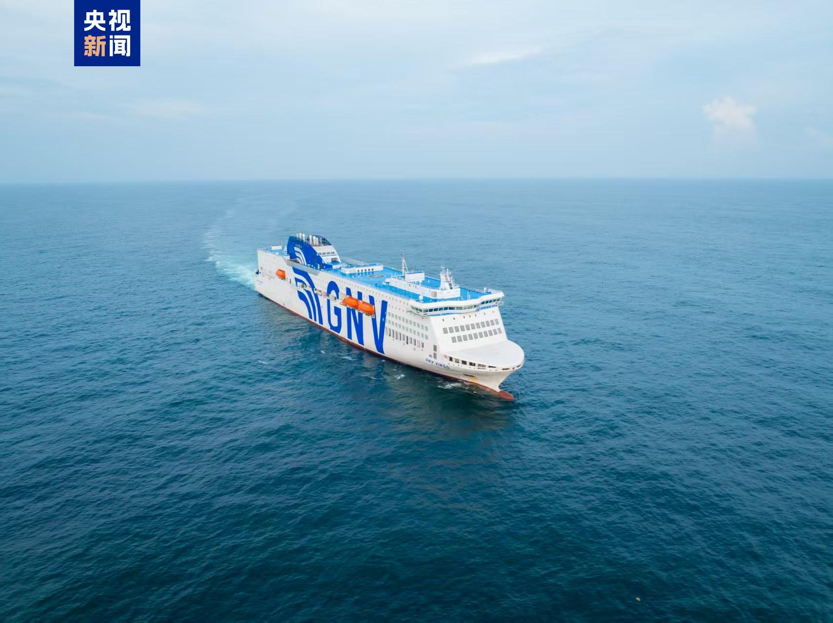 船舶内装100%国产化 我国首艘自研大型出口双燃料客滚船