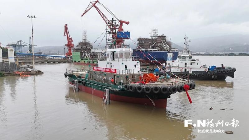 福州港首艘纯电拖轮下水