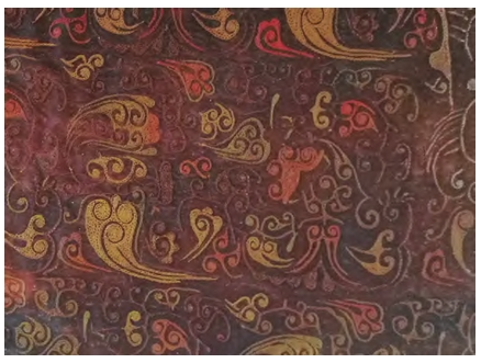 海昏侯墓出土中国最古老的“锁绣”