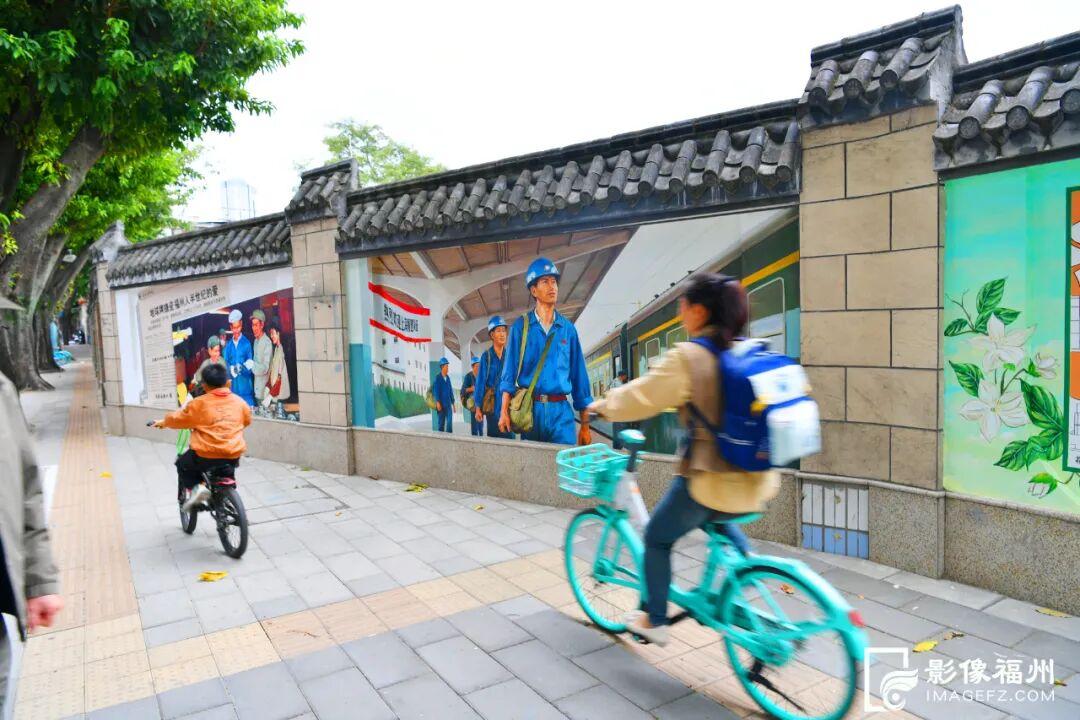 手绘墙点亮福州老街！快来打卡