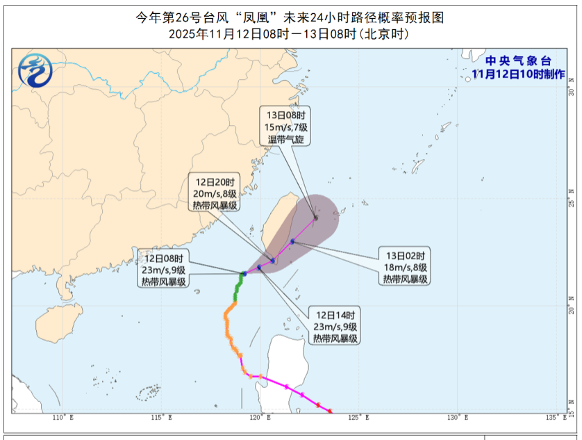即将二次登陆！台风“凤凰”最新路径！福建局部大雨暴雨！