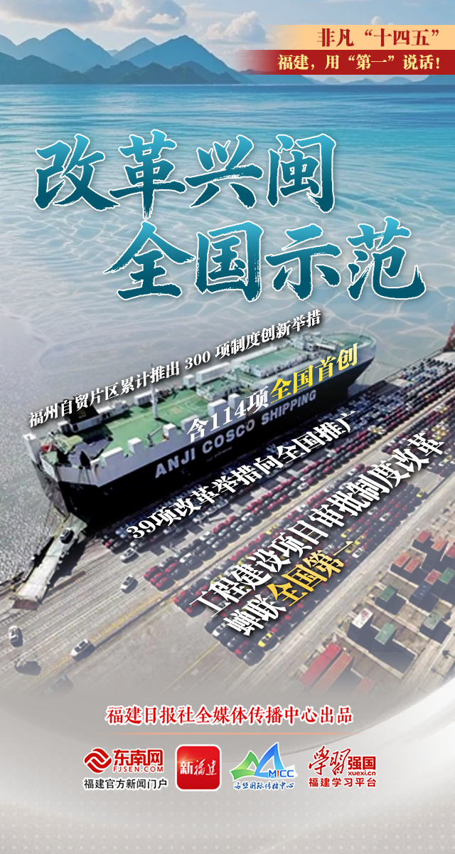 这五年，福建拿了多少个“第一”？