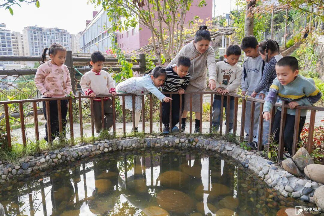 太好玩！福州这个幼儿园有座“花果山”