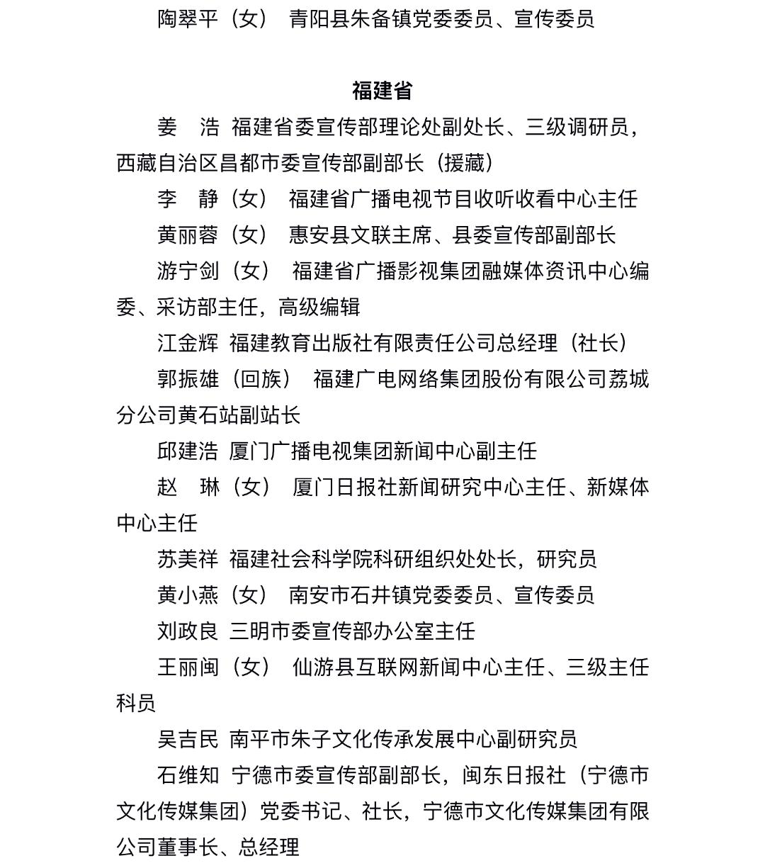 今起公示！福建6个集体、15名个人拟获全国先进表彰