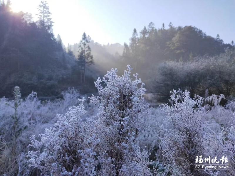 冬霜降闽清 绘就“水晶田园图”