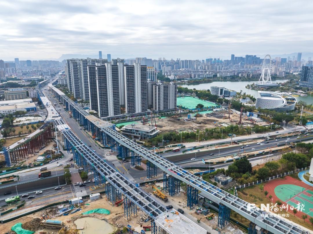 前横路快速化改造工程整体施工过半