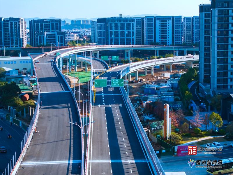 白湖亭立交A匝道明年元旦正式通车