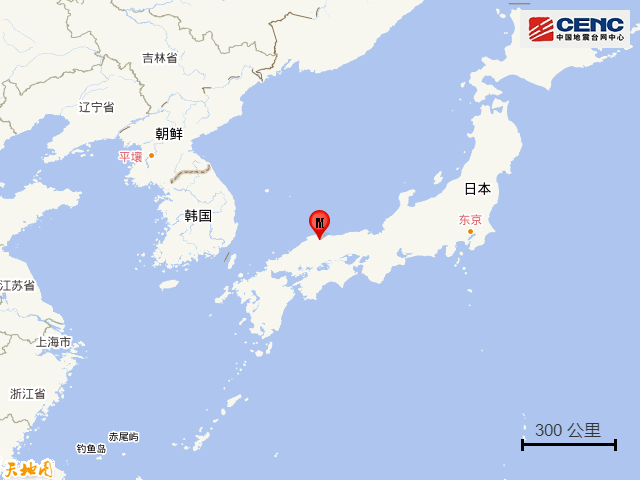 日本本州岛发生5.9级地震