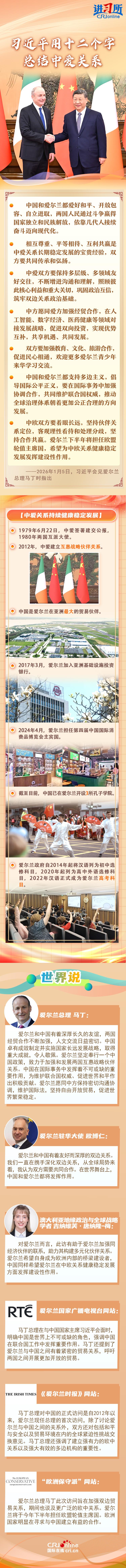 【讲习所·中国与世界】习近平用十二个字总结中爱关系