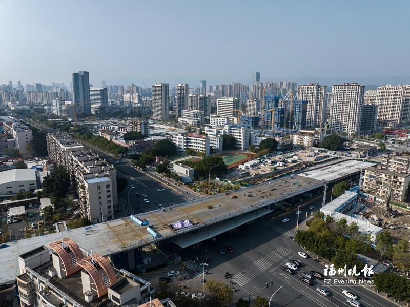 前横路快速化改造工程再传捷报 福马高架段实现跨路口贯通