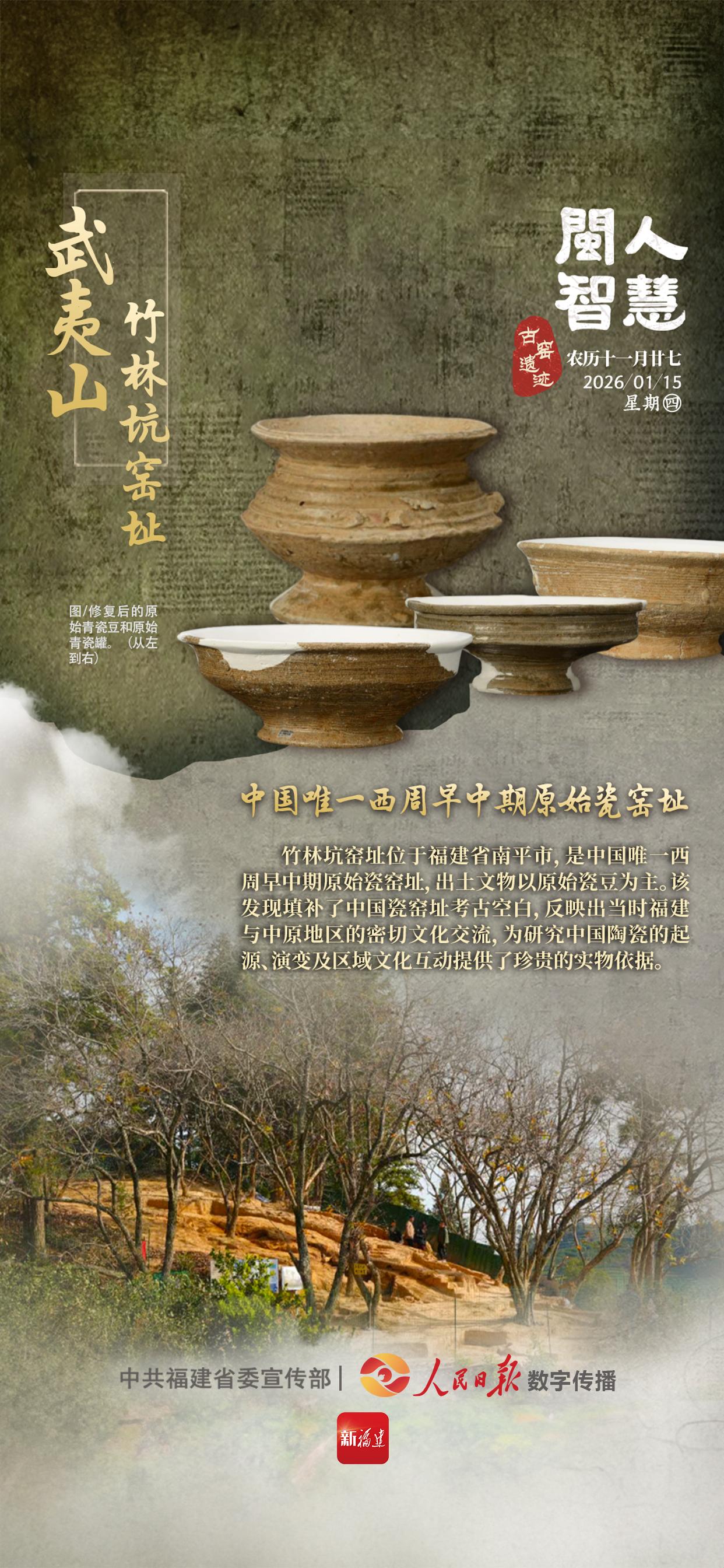 闽人智慧｜竹林坑窑址：中国唯一西周早中期原始瓷窑址