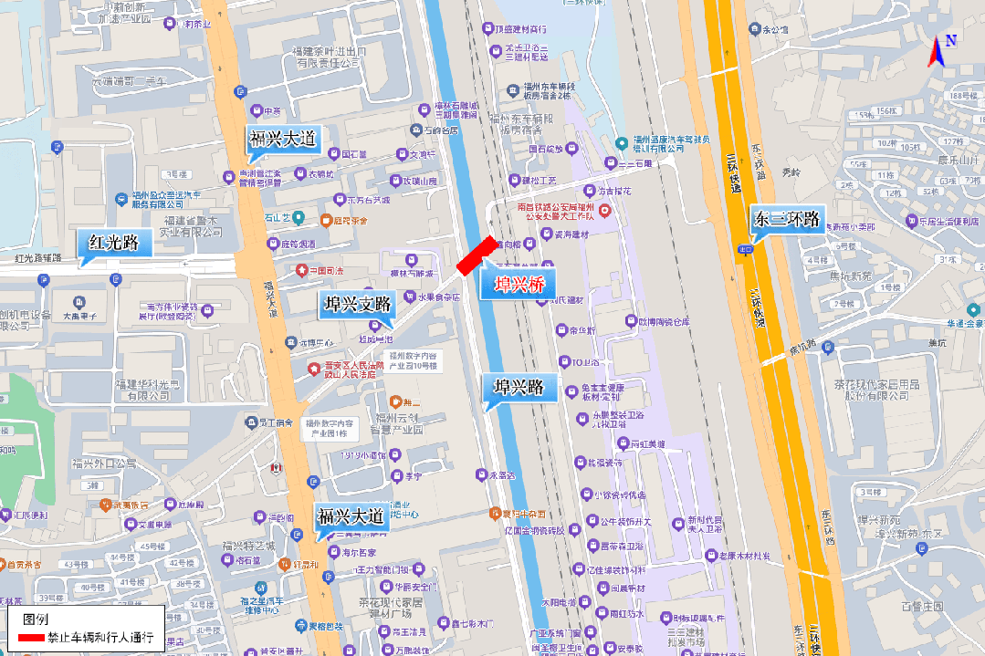 因施工需要，本周六起，晋安区这两座桥将实行临时交通管制！