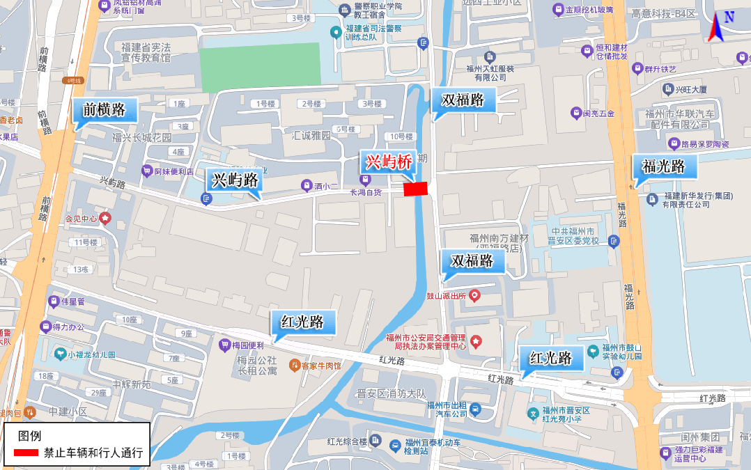 因施工需要，本周六起，晋安区这两座桥将实行临时交通管制！