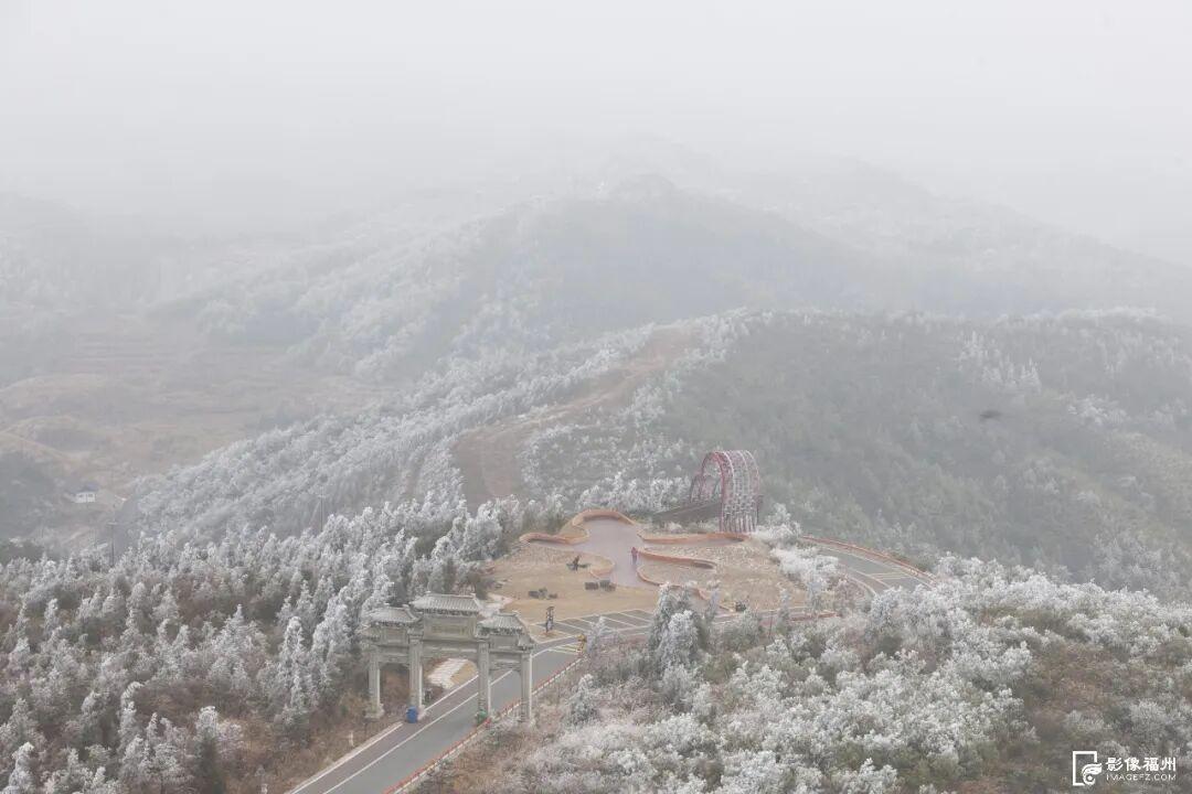 冬日仙境！福州迎来雾凇景观！