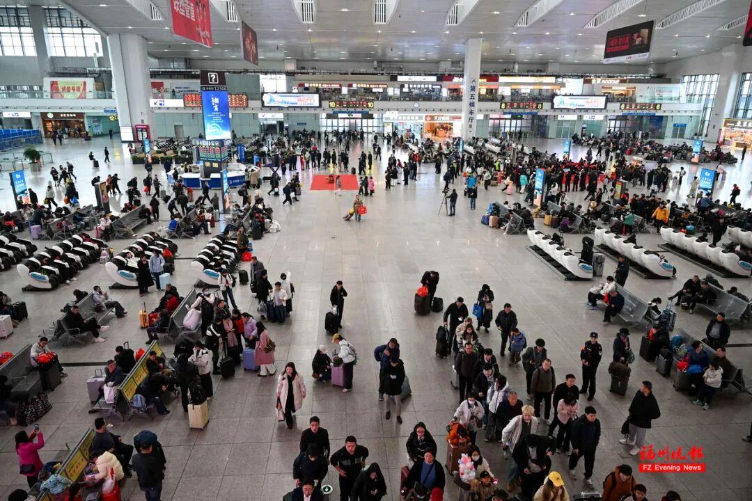 春运首日的福州火车站！一起来看