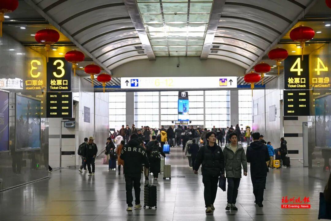 春运首日的福州火车站！一起来看
