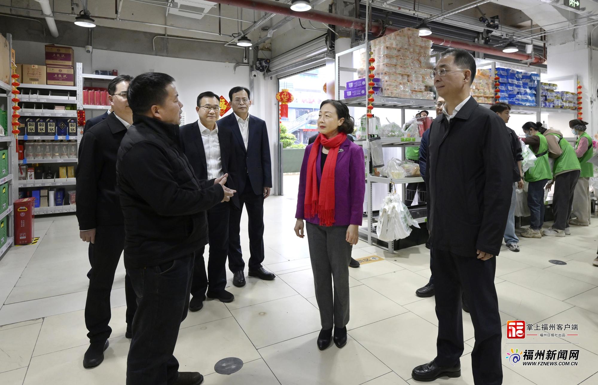 郭宁宁吴贤德调研春节期间市场保供促消费、重点项目不停工不停产并看望慰问一线职工