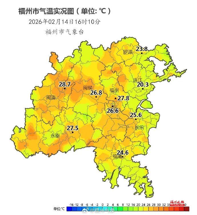 最高34.6℃！福州天气即将大反转！除夕降温又降雨