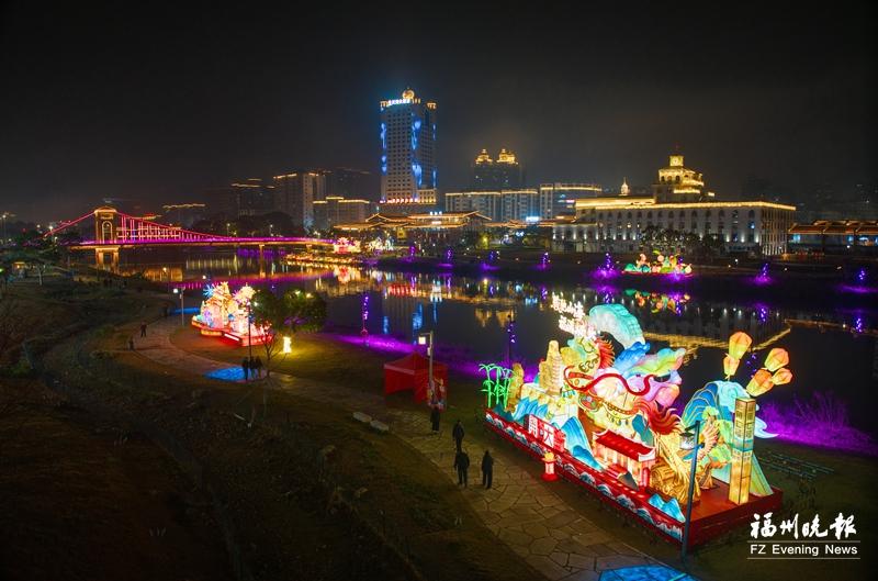 融合传统年味与现代科技 福清举办元宵灯会