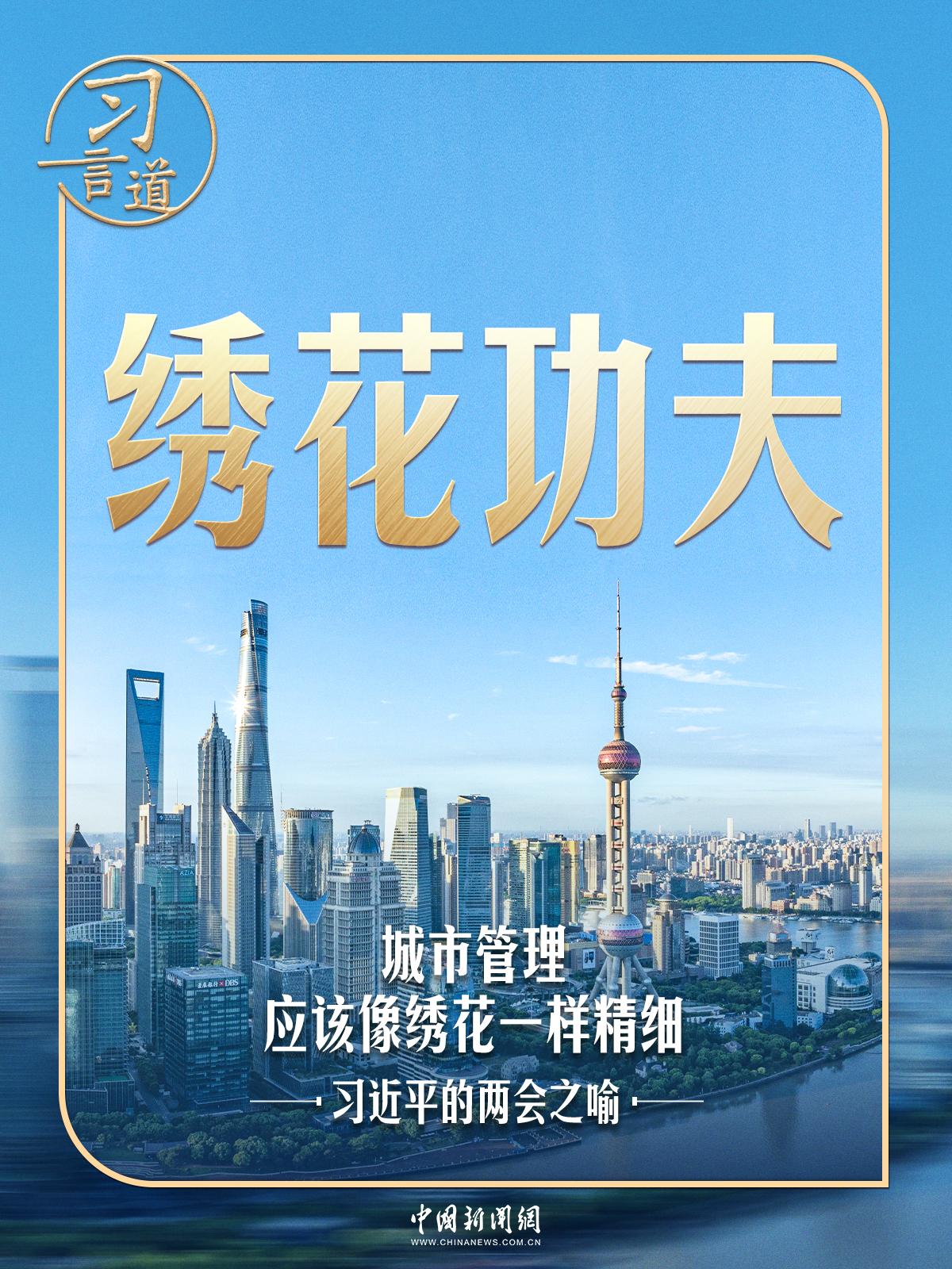 习近平的两会之喻｜城市管理应该像绣花一样精细