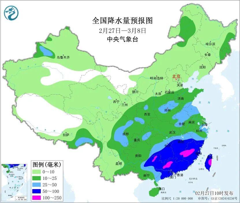 雨雨雨！未来几天，福建等地将是降雨核心区