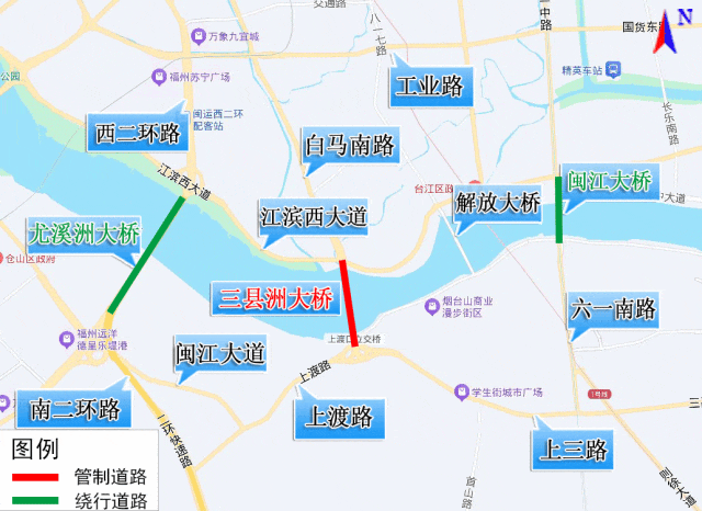 为期12天！三县洲大桥将实行临时交通管制，禁止机动车通行！