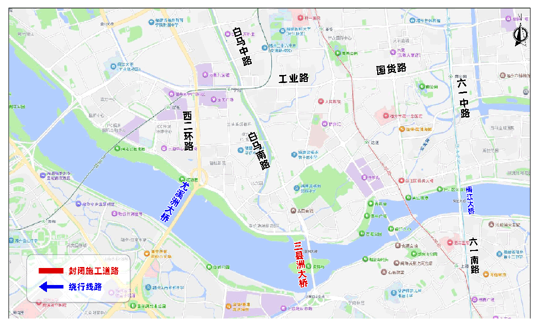 3月14日起，三县洲大桥封闭施工！如何绕行！攻略来了→