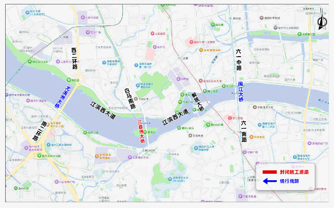 3月14日起，三县洲大桥封闭施工！如何绕行！攻略来了→