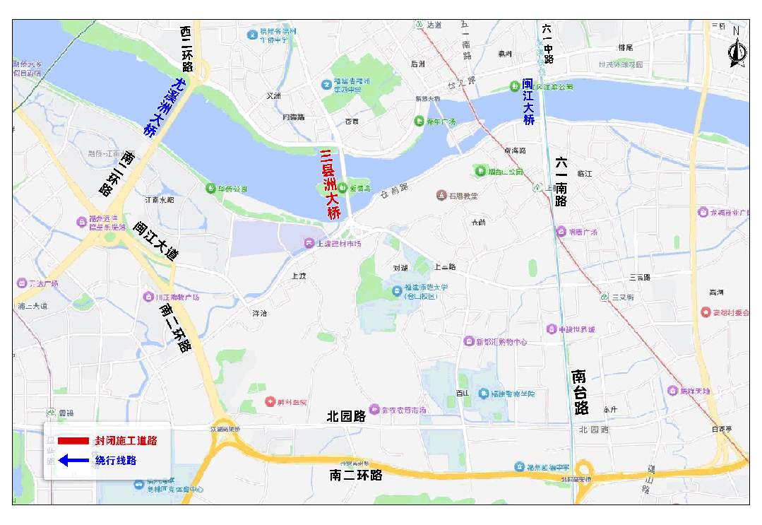 3月14日起，三县洲大桥封闭施工！如何绕行！攻略来了→