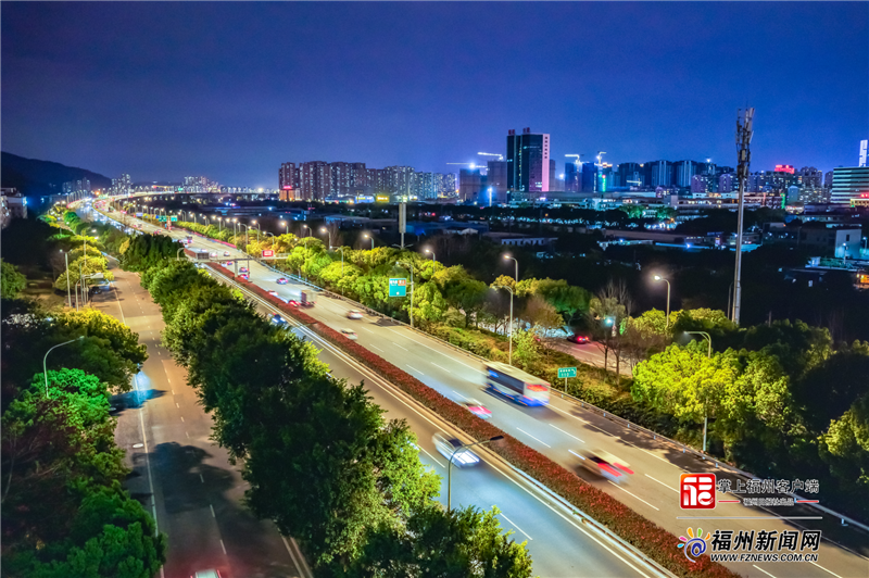 福州机场第二高速公路全线1060盏路灯完成品质升级福州新闻频道福州新闻网 
