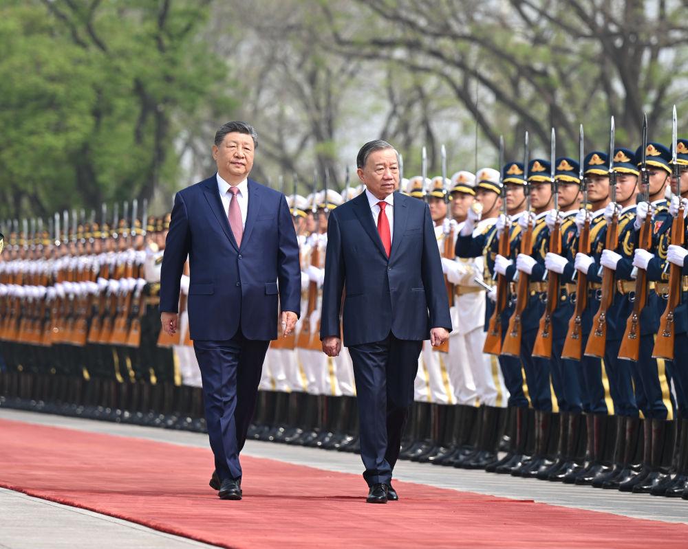 习近平同越共中央总书记、国家主席苏林举行会谈