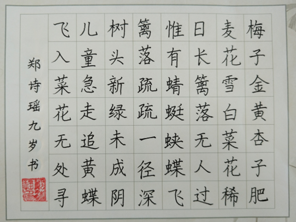 新店校园藏着一群小小写字高手！