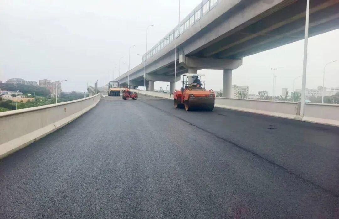路面主体完工！福州新区（长乐区）这条交通要道离通车更近了