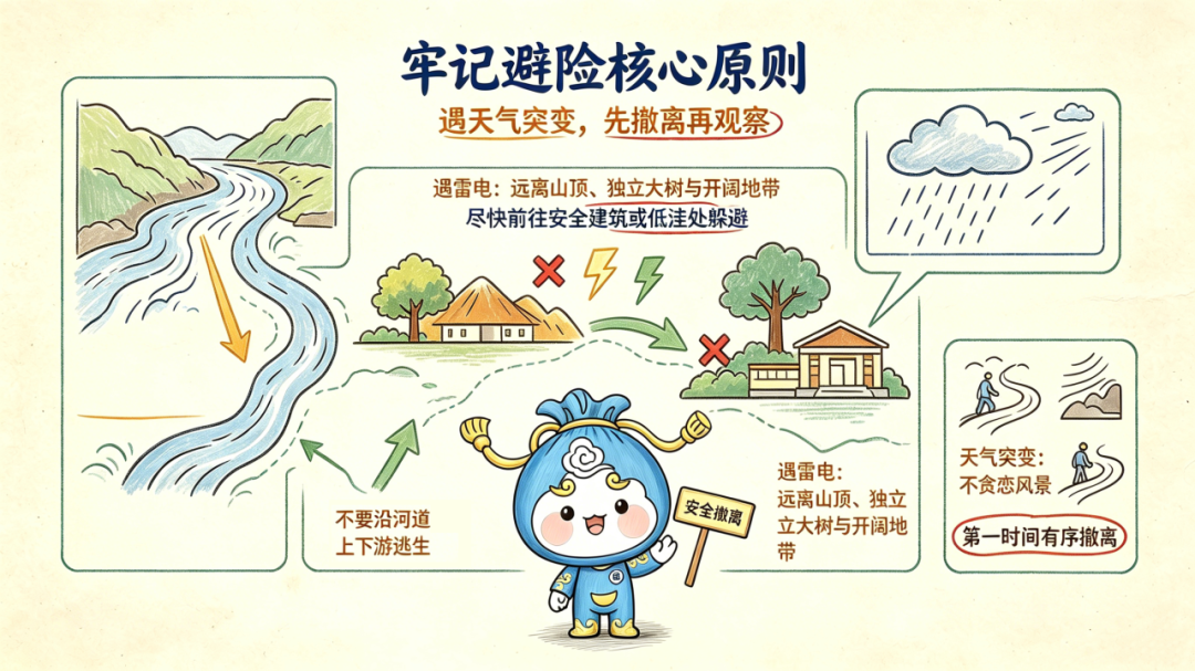 汛期进山先看天 户外活动莫涉险