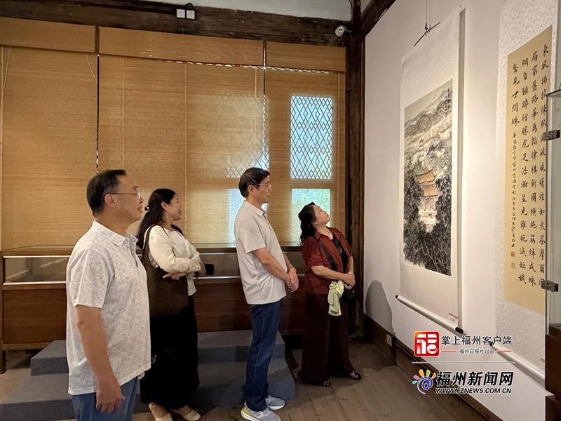 福州鼓楼举办庆祝中国共产党成立105周年书画展