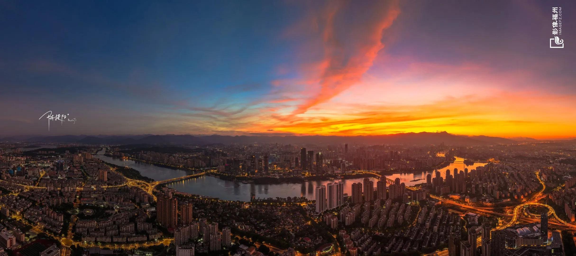 彩霞漫天！请查收福州绝美天空