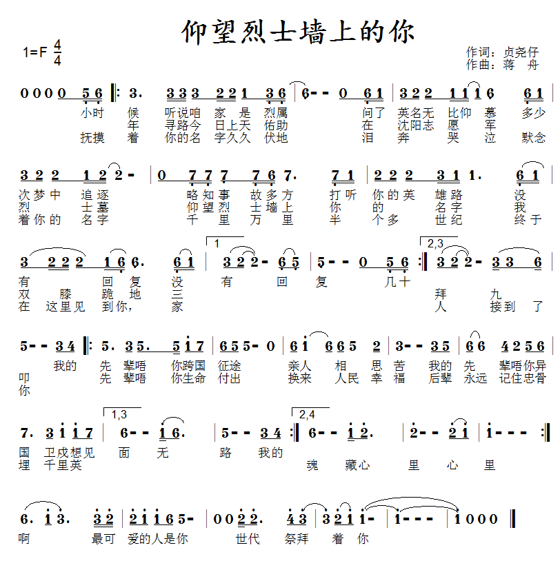 《无名英雄组歌》之《仰望烈士墙上的你》发布 《无名英雄组歌》之《仰望烈士墙上的你》发布