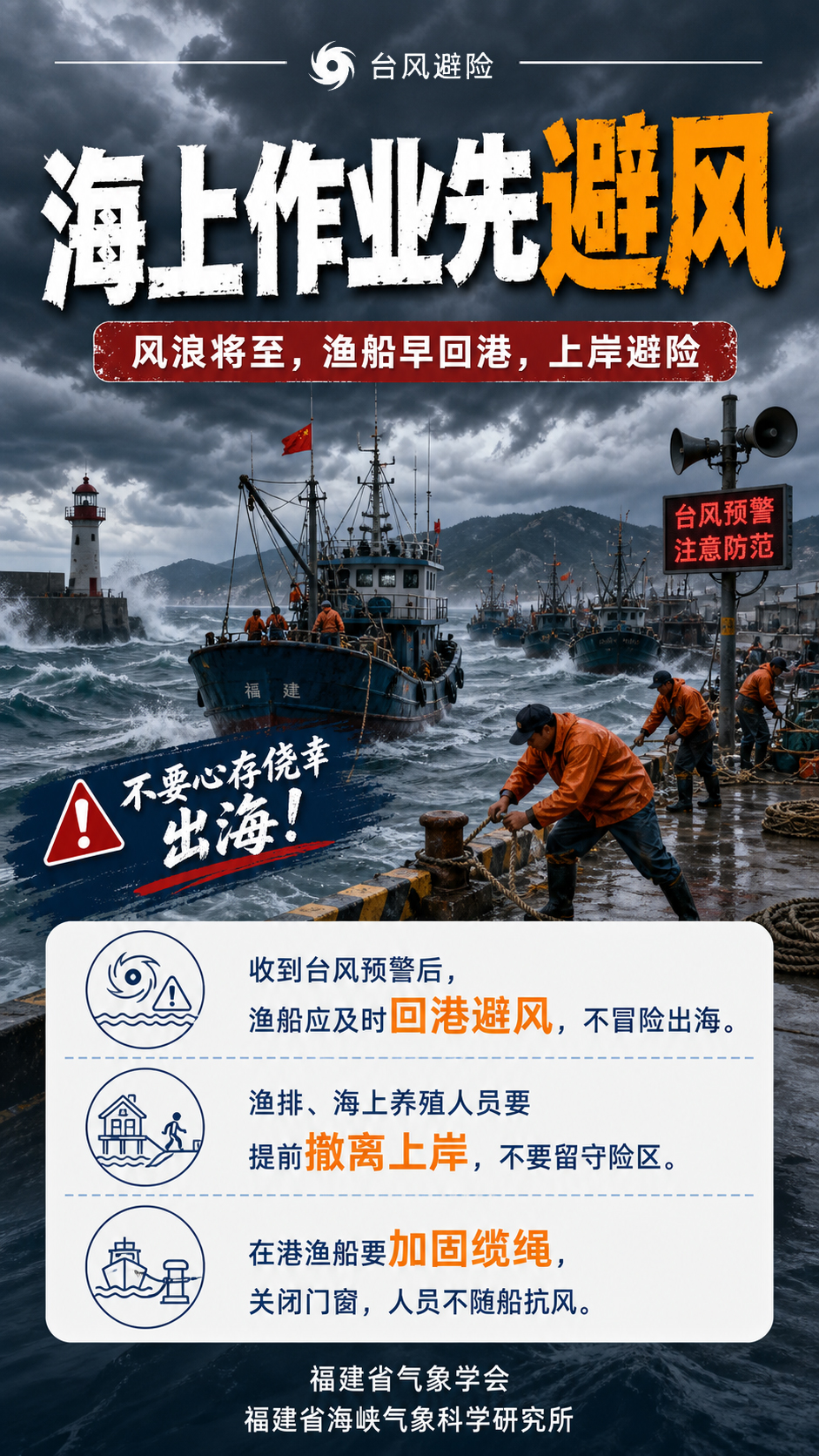 海上作业先避风