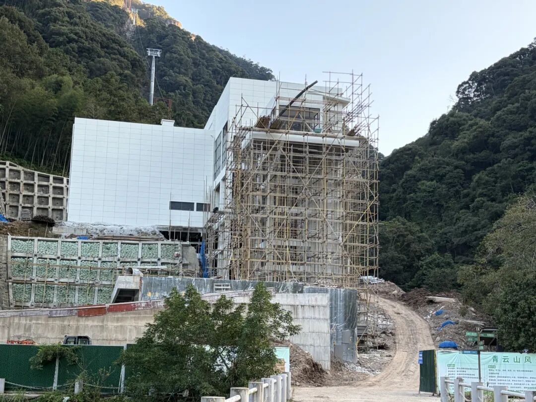 7分钟直达山顶!永泰赤壁景区索道预计12月底完工 7分钟直达山顶!永泰赤壁景区索道预计12月底完工